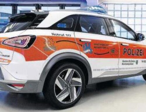 Wasserstoffbetriebenes Polizeiauto